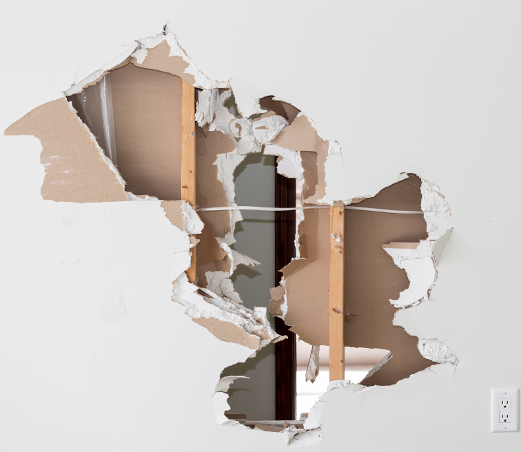 Large drywall patch repair